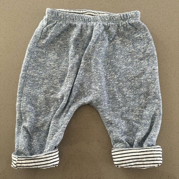 Baby gap reversible baby blue stripped matching set size 3-6 months - Picture 4 of 6